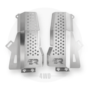 Cali Raised Catalytic Converter Anti Theft Device, Shield Type, Without Audible Alarm, Stainless Steel, Set of 2 – CR3876