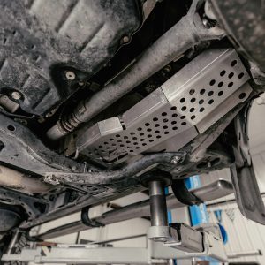 Cali Raised Catalytic Converter Anti Theft Device, Shield Type, Without Audible Alarm, Stainless Steel, Set of 2 – CR3876