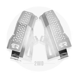 Cali Raised Catalytic Converter Anti Theft Device, Shield Type, Without Audible Alarm, Stainless Steel, Set of 2 – CR3877