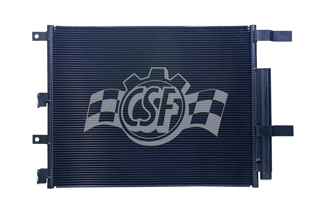 Csf Radiator Air Conditioner Condenser, 23 Inch Length X 18-3/8 Inch Width X 5/8 Inch Depth, Parallel Flow, Block Fitting Inlet/ Outlet – 10753