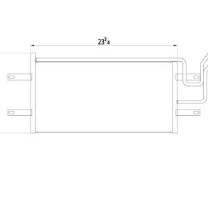 Csf Radiator Fluid Cooler, For Auto Trans Oil, OEM Type Fittings – 20009