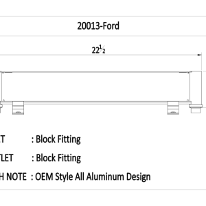 Csf Radiator Fluid Cooler, For Transmission Fluid, 21-1/4 Inch Length X 3-6/7 Inch Height X 1 Inch Depth, Parallel Flow – 20013