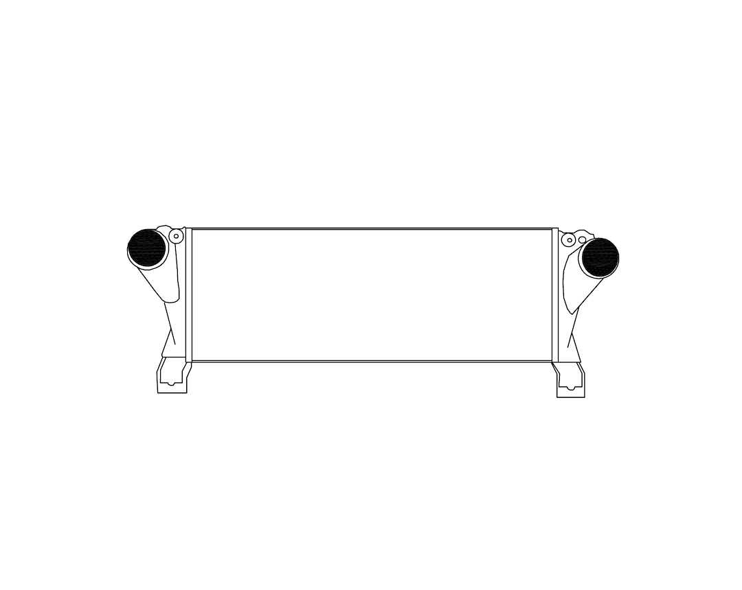 Csf Radiator Intercooler, Air to Air, One Row, Tube/ Fin – 6098