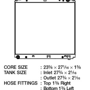 Csf Radiator Radiator, Overall Dimensions 27-3/4 Inch Length X 7-3/4 Inch Height – 7029