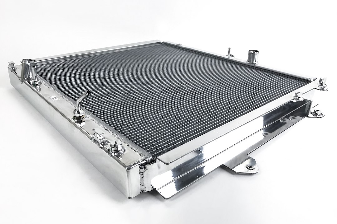 Csf Radiator Radiator, Aluminum, Downflow, Drop-IN-Fit, Mirror Finish, With Mounting Brackets – 7085
