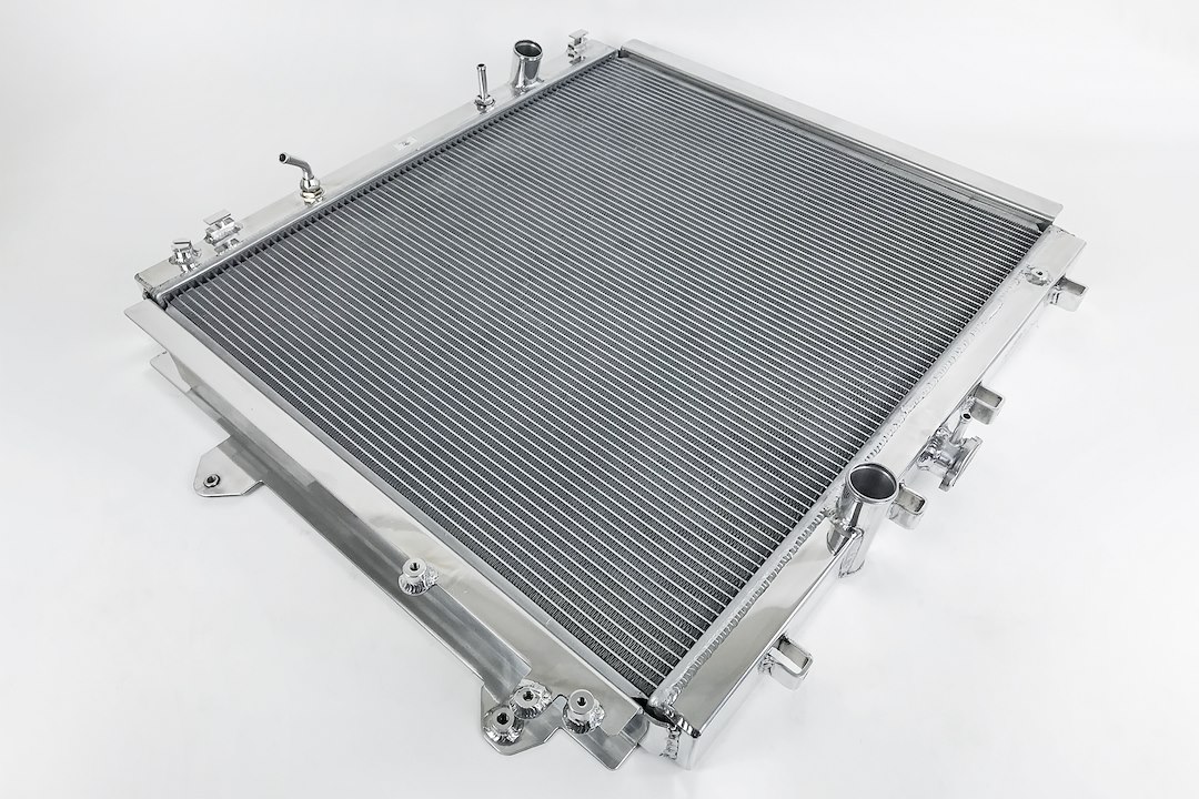 Csf Radiator Radiator, Aluminum, Downflow, Drop-IN-Fit, Mirror Finish, With Mounting Brackets – 7085