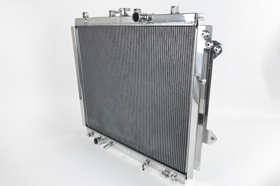 Csf Radiator Radiator, Aluminum, Downflow, Drop-IN-Fit, Mirror Finish, With Mounting Brackets – 7085
