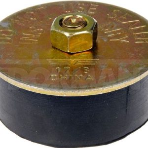 Dorman Expansion Plug, Autograde ™, Rubber Plug with Steel Plate, 1-7/8 Inch Plug/ Seals 1-7/8 Inch – 2 Inch Holes, Single – 02606