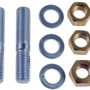 Dorman Exhaust Flange Stud and Nut, With 3 Studs/ 6 Nuts and 3 Lock Washers, Carded – 03099