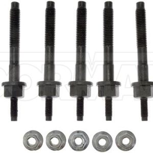 Dorman Exhaust Manifold Stud, M8 – 1.25 Thread, Carded, With 4 Studs/ 5 Bolts/ 4 Nuts – 03211CD