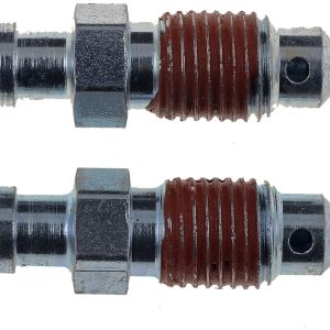 Dorman Brake Bleeder Screw, Carded, 3/8-24 Thread Size, Speed Bleeder, Set of 2, 1.188 Inch Length, Hex – 12701
