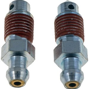 Dorman Brake Bleeder Screw, Carded, 3/8-24 Thread Size, Speed Bleeder, Set of 2, 1.188 Inch Length, Hex – 12701