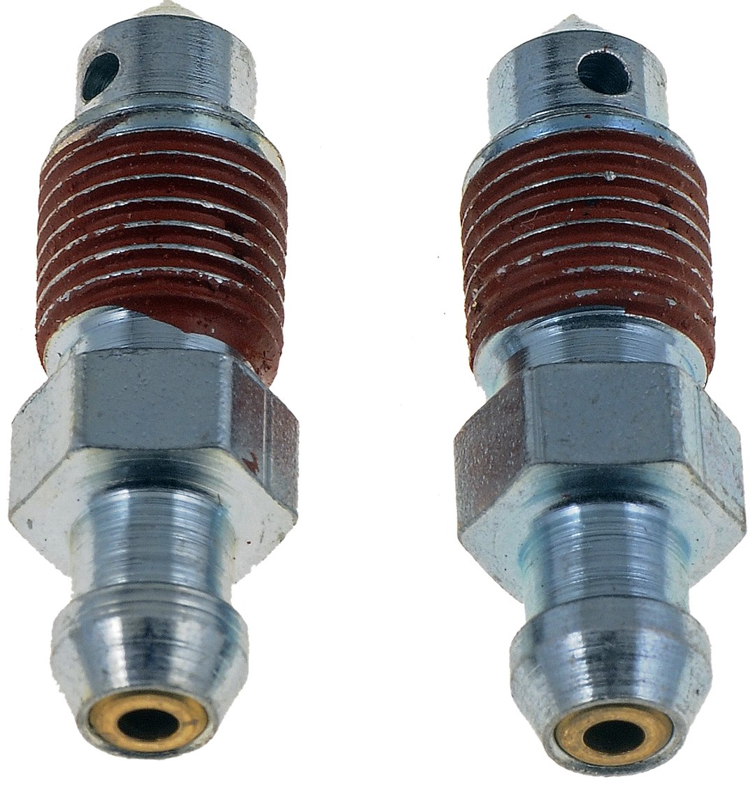 Dorman Brake Bleeder Screw, Carded, 3/8-24 Thread Size, Speed Bleeder, Set of 2, 1.188 Inch Length, Hex – 12701