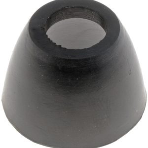 Dorman Tie Rod End Boot, Top 0.55 Inch Inside Diameter/ Bottom 1.5 Inch Outside Diameter/ 5/8 Inch Shaft, Round, Black, Rubber, Single – 13563