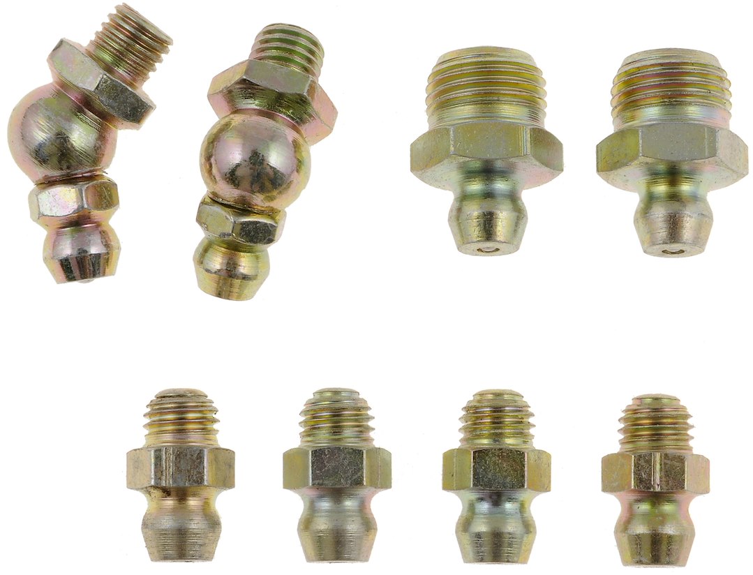 Dorman Grease Fitting, Standard, Brass, 8 Piece – 13575