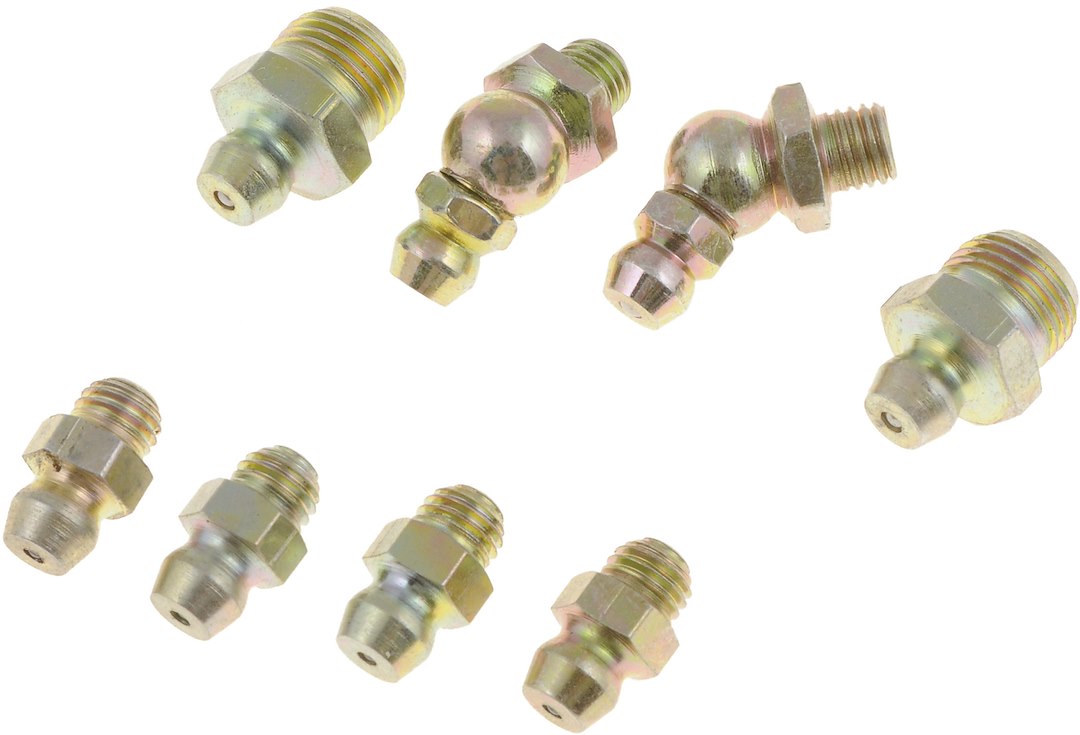 Dorman Grease Fitting, Standard, Brass, 8 Piece – 13575