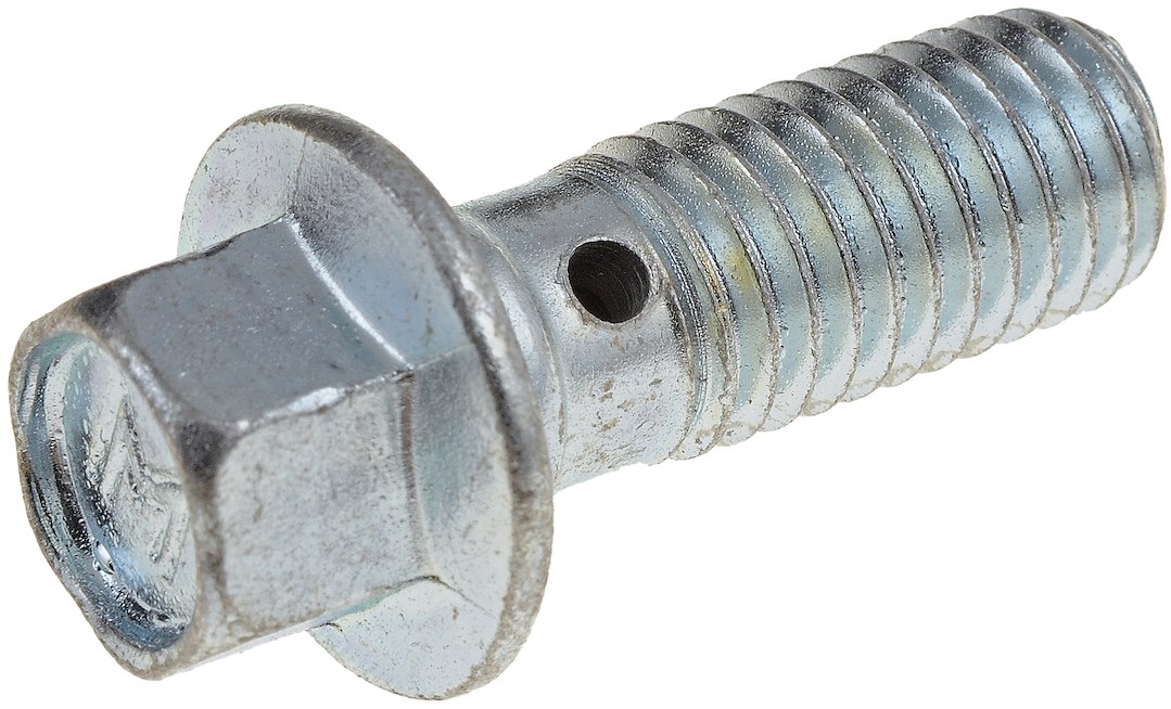 Dorman Banjo Bolt, Carded, 10 Millimeter X 1.5 Thread Size X 27.8 Millimeter Bolt Thread Size, Single Hole, Steel, With Washers – 13937