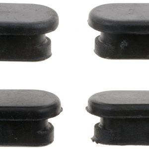 Dorman Drum Brake Adjusting Hole Plug, Push-IN, Black, Rubber, Carded, Set of 4 – 13964