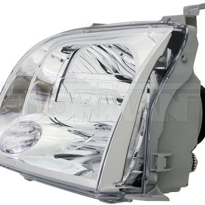Dorman Headlight Assembly, OE Solutions™, Halogen Bulb, 12.8 Volt, Clear Lens, With Bulb – 1592118