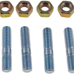 Dorman Carburetor Stud Kit, Double End Stud Type, 5/16 Inch Diameter, Stainless, With Hex Nuts, Set of 4 – 23705