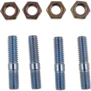 Dorman Carburetor Stud Kit, Double End Stud Type, 5/16 Inch Diameter, Stainless, With Hex Nuts, Set of 4 – 23705