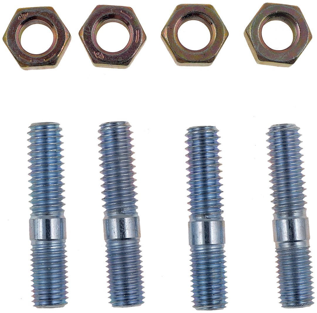 Dorman Carburetor Stud Kit, Double End Stud Type, 5/16 Inch Diameter, Stainless, With Hex Nuts, Set of 4 – 23705