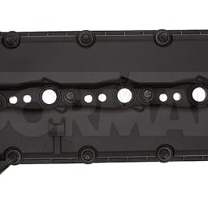 Dorman Valve Cover, OE Solutions™, 18 Inch Length X 10 Inch Width X 3 Inch Width, With Baffle, Smooth, Black, Plastic, Single, With Gasket – 264-289