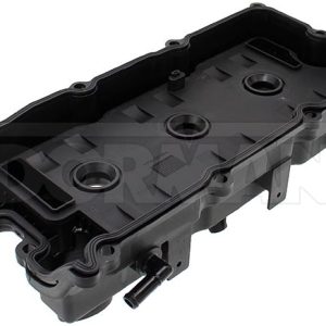 Dorman Valve Cover, OE Solutions™, 14.2 Inch Length X 8 Inch Width X 3-1/2 Inch Width, With Baffle, Smooth, Black, Plastic, Single – 264-747