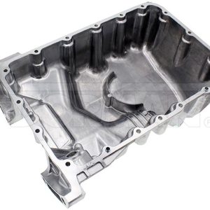 Dorman Oil Pan, OE Solutions ™, 19-1/2 Inch Length, 18.8 Inch Width X 1 Inch to 7-1/2 Inch Depth, 5.7 Quarts, Aluminum, With Drain Plug – 264-810