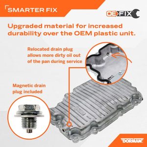Dorman Oil Pan, OE Solutions™, 6.86 Quart Capacity, Without Windage Tray, Front Wet Sump – 264-864