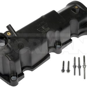 Dorman Valve Cover, OE Solutions ™, 6 Inch Height, Without Oil Filler Cap, Without Baffle, Black, Plastic, Single – 264-999