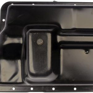 Dorman Auto Trans Oil Pan, OE Solutions™, Black, Steel, With Drain Plug – 265-805