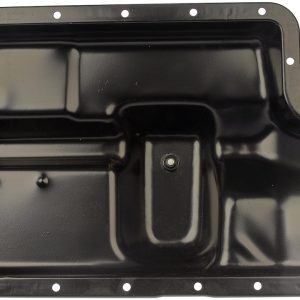 Dorman Auto Trans Oil Pan, OE Solutions™, Black, Steel, With Drain Plug – 265-805