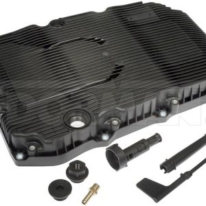 Dorman Auto Trans Oil Pan, OE Solutions™, 7.4 Quarts Capacity, Plastic, With Gasket/ Overflow Tube/ Guide Tube/ Drain Plug/ Adjustment Tool – 265-887