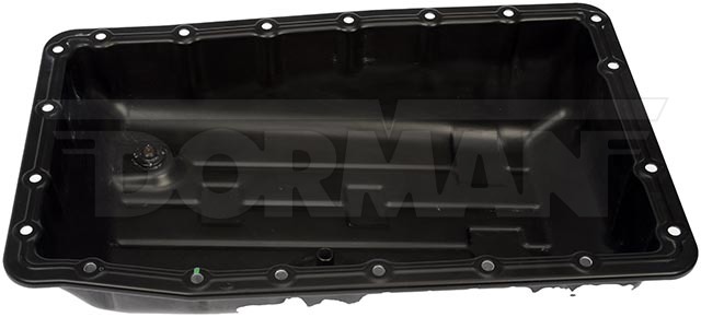 Dorman Auto Trans Oil Pan, OE Solutions™, 5.7 Liter Capacity, Black, Steel, With Drain Plug – 265-900