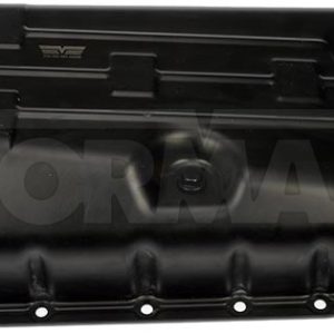 Dorman Auto Trans Oil Pan, OE Solutions™, 5.7 Liter Capacity, Black, Steel, With Drain Plug – 265-900