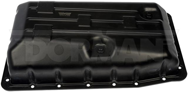 Dorman Auto Trans Oil Pan, OE Solutions™, 5.7 Liter Capacity, Black, Steel, With Drain Plug – 265-900