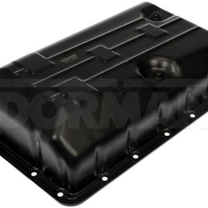 Dorman Auto Trans Oil Pan, OE Solutions™, 5.7 Liter Capacity, Black, Steel, With Drain Plug – 265-900