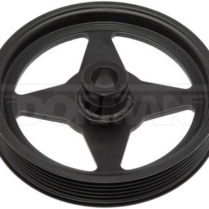 Dorman Power Steering Pump Pulley, OE Solutions ™, 6 Groove Serpentine Belt, Black, Steel – 300-010