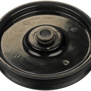 Dorman Power Steering Pump Pulley, OE Solutions ™, 6 Groove Serpentine Belt, Black, Composite – 300-028