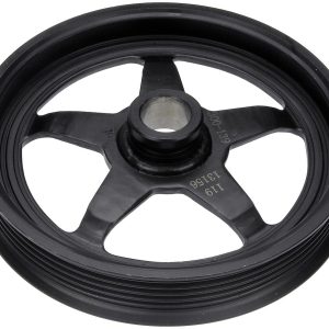 Dorman Power Steering Pump Pulley, OE Solutions ™, 6 Groove Serpentine Belt, Black, Steel – 300-139