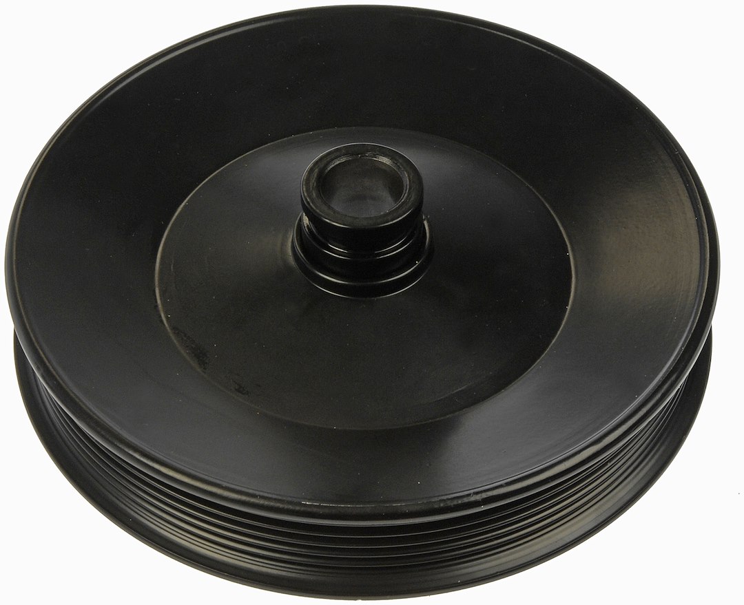 Dorman Power Steering Pump Pulley, OE Solutions™, 6 Groove Serpentine Belt, Black, Steel – 300-200