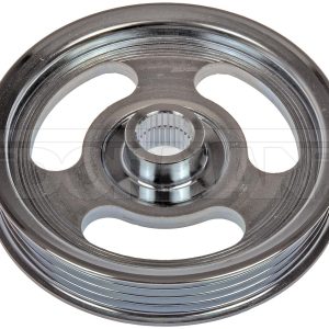 Dorman Power Steering Pump Pulley, OE Solutions ™, 4 Groove Serpentine Belt, Silver, Steel – 300-336