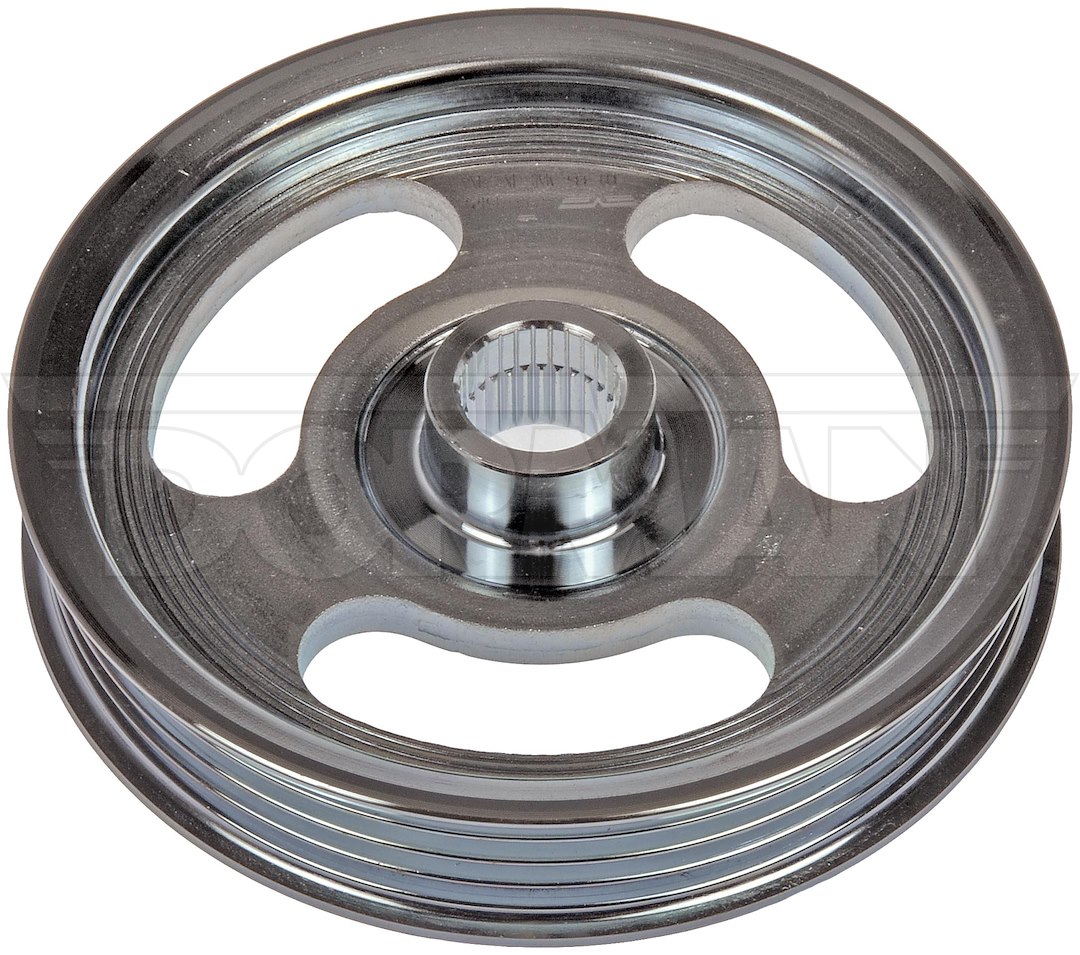 Dorman Power Steering Pump Pulley, OE Solutions ™, 4 Groove Serpentine Belt, Silver, Steel – 300-336