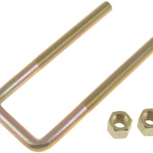 Dorman Leaf Spring Axle U Bolt, 6 Inch Inside Length, 2-1/16 Inch Inside Width, 1/2 Inch Thread Size, Square, With 2 Nuts – 35612