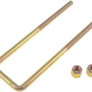 Dorman Leaf Spring Axle U Bolt, 9-3/8 Inch Inside Length, 2-5/8 Inch Inside Width, 1/2 Inch Thread Size, Square, With 2 Nuts – 35616