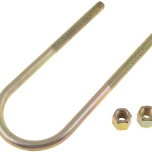 Dorman Leaf Spring Axle U Bolt, 8-3/8 Inch Inside Length, 3 Inch Inside Width, 1/2 Inch Thread Size, Round, With 2 Nuts – 35619