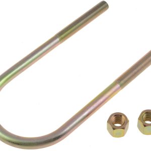 Dorman Leaf Spring Axle U Bolt, 7-1/2 Inch Inside Length, 3-1/8 Inch Inside Width, 1/2 Inch Thread Size, Round, With 2 Nuts – 35623