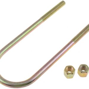 Dorman Leaf Spring Axle U Bolt, 9 Inch Inside Length, 3-1/8 Inch Inside Width, 1/2 Inch Thread Size, Round, With 2 Nuts – 35626