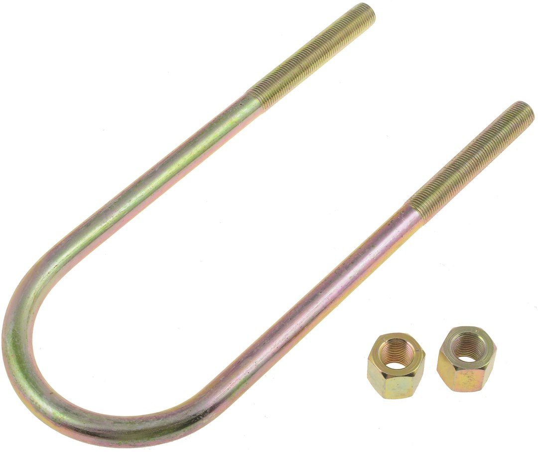 Dorman Leaf Spring Axle U Bolt, 9 Inch Inside Length, 3-1/8 Inch Inside Width, 1/2 Inch Thread Size, Round, With 2 Nuts – 35626